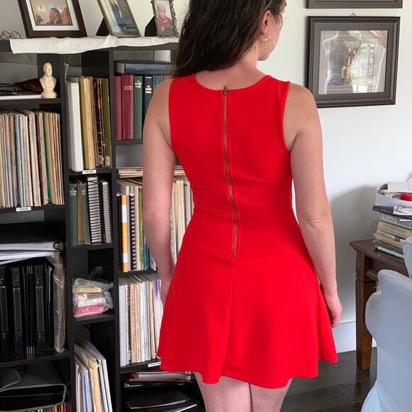 Gianni Bini Red Fit & Flare Mini Dress, Size XS - Picture 2 of 5